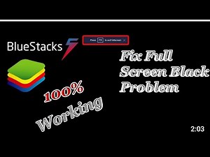 How To Solve Bluestacks Black Screen Problem || Bluestacks Full Screen Black Problem Solve 😊😊 || #ff