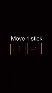 183K views · 206 reactions | Move 1 matchstick to make equation true #matchstick | Cheng Luo | Facebook
