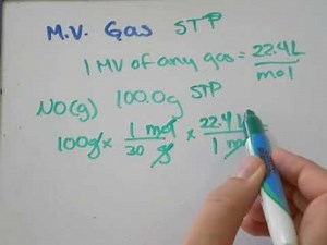 Molar Volume of a Gas at STP 22.4L Litres Molecular Volume