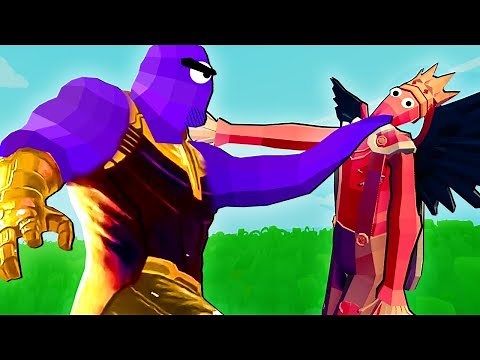 TABS Mods - Thanos Snap vs Summoner Hero & Cheerleaders! - Totally Accurate Battle Simulator