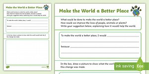Make the World a Better Place Activity