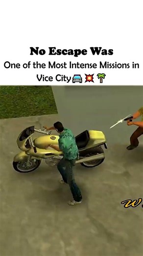 🔥 No Escape Was One of the Most Intense Missions in Vice City 🚔💥🌴