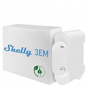 Shelly 3EM | WiFi 3 Channel Smart Energy Meter with Contractor Control Relay Switch | Home Automation | Compatible with Alexa & Google Home | iOS Android App | No Hub Required | Power Monitoring