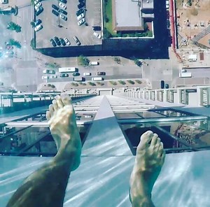 This pool is 40 stories above the city of Houston, with a glass bottom view of the street below | In The Know