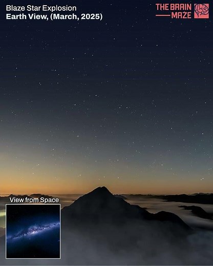 Blaze Star Explosion: Earth View