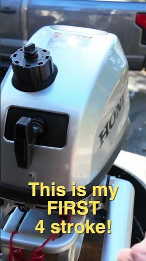 Honda Outboard running in test can short #outboard #honda #boatmotors