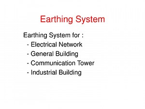 Earthing System - SlideServe