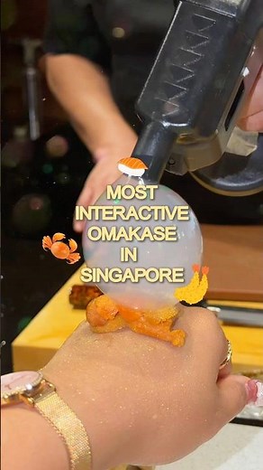 TRY THIS! Most Interactive Omakase in Singapore! 🍣🇸🇬 #honoomakase #singapore #omakasesingapore