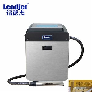 [Hot Item] Leadjet Cij Inkjet Coding Machine Is Printing on PVC PE HDPE Different Types Pipes with an Encoder