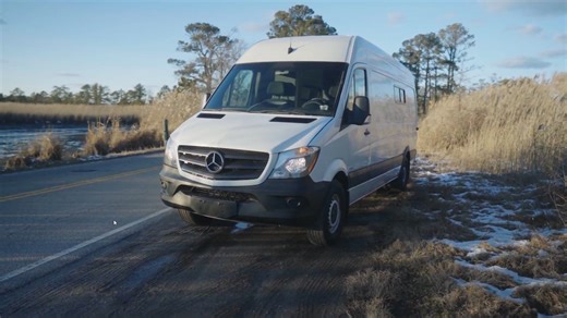 This Inconspicuous Camper Van Hides a Gorgeous, Modern Interior With a Huge Rear Bathroom
