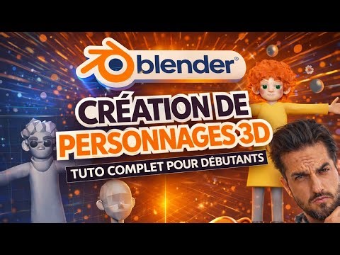 Apprendre Blender - Tutoriel Personnage 3D fr [COMPLET]