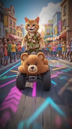 Ultra Cute Fruit Cats Driving Animal Cars 🚗🐱 | Funny Stunt Dances for Kids