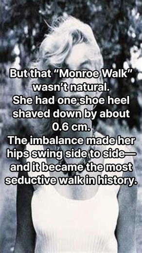 The Secret Behind the Monroe Walk”#MarilynMonroe #MonroeWalk #HollywoodSecrets #OldHollywood