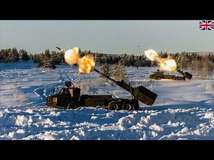 British Gunners take aim and fire Archer Artillery System for the first time
