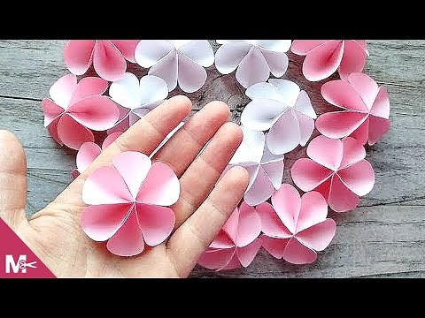 ► How to make a paper flower in minutes! 😍🌸