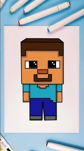 How to Draw Steve | Minecraft | Quick Drawing #drawings #drawingtutorial #minecraft