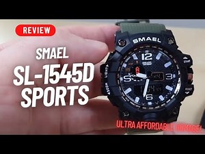 THE MOST AFFORDABLE MILITARY STYLE QUARTZ WATCH? SMAEL 1545 WATCH