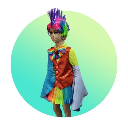 Carnival Clown Costume, Child Size 8 to 10 - Etsy