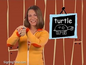 Learn more signs with Rachel in our video dictionary: www.signingtime.com/dictionary/turtle | Signing Time