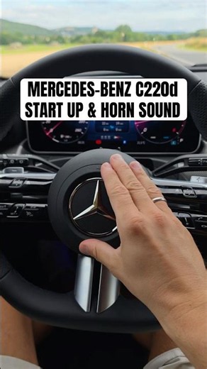 2026 Mercedes-Benz C 220 d START UP & HORN SOUND #catchingcars #benz #startup #hornsound #cclass