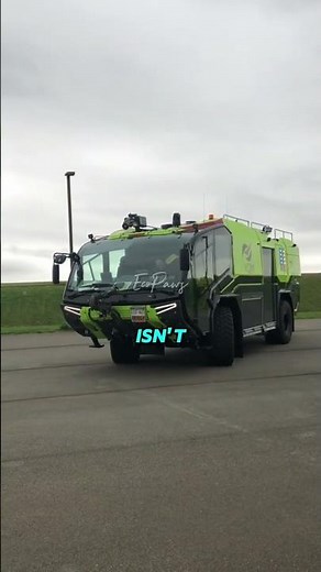 Airport Fire Trucks Are Built Completely Different #engineering