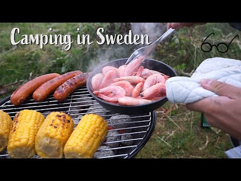 ［北欧暮らしの旅］スウェーデンの森と湖のほとりでキャンプ/ ソーセージと地ビールでBBQ/ Camping on the banks of Swedish forests and lakes