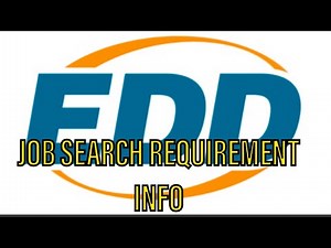 EDD - Job Search Requirement Info