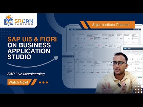 1. SAP Ui5 & Fiori On Business Application Studio | SAP Microlearnings