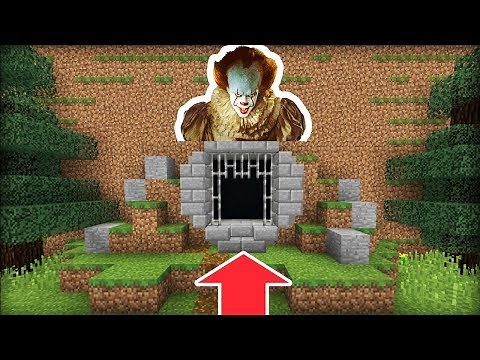 Minecraft: How To Make Pennywises Hidden Sewer Base! "IT Hidden Base"
