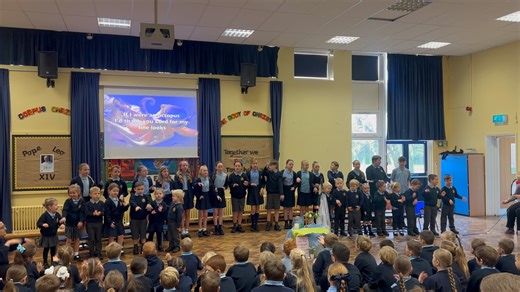 This morning we welcomed our Reception families into school to celebrate a fantastic start to their school journey 🌟 Led by their amazing Year 6 buddies, it was a morning filled with smiles, songs and joy. We can’t wait to watch our newest pupils grow and flourish at school ❤️ | Corpus Christi Catholic Primary School