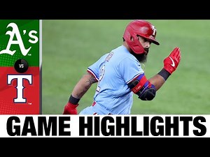 Rougned Odor lifts Rangers to 6-3 victory | Athletics-Rangers Game Highlights 9/13/20