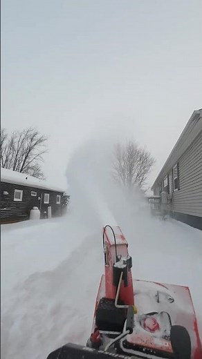 Ariens Deluxe AX306 Snow Blower Chewing Through Snow in Canada #shorts