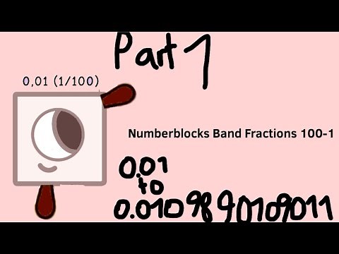Numberblocks Band Fractions 100-1 (Part 1)