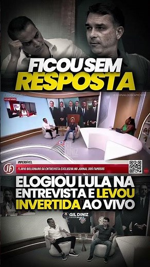 Flávio Bolsonaro fala sobre LULA.