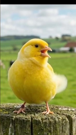 fancy canary❄ #birds #birdsounds #canary #animals #canarysinging