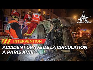 ACCIDENT GRAVE DE LA CIRCULATION DANS LE 18E ARRONDISSEMENT DE PARIS.