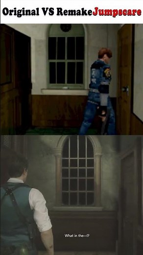 Resident Evil 2 (1998) VS Resident Evil 2 Remake (2019) | Licker Window Jumpscare