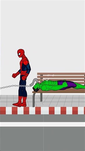 spiderman attacked hulk while sleeping - Funny animation - best Laugh