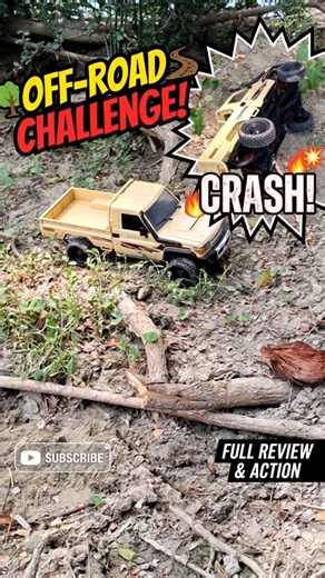 RC Toyota Land Cruiser Off-Road Adventure: Epic Fun to Major Crash! 🚙💥