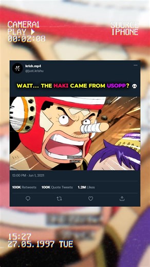 God Usopp finally used Conqueror's Haki. 🛐🤯