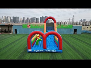 Inflatable Giant Slide with Obstacle Course - Non-Stop Adventure! 🌟 Chinee Inflatables T8-324
