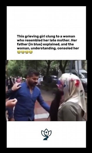 She saw a woman who looks just like her mother and ran to her 😭😭😭😭 #realhumans #viral #memes