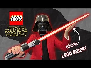 LIFE-SIZED LEGO STAR WARS Darth Vader's Lightsaber! - Bricker Builds Review