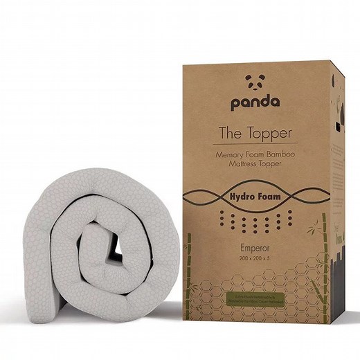 Panda Memory Foam Bamboo Mattress Topper