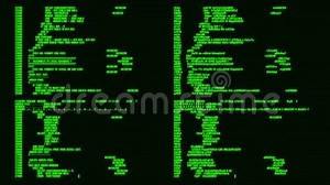 Texto De Hacker Verde - Fondo Del Movimiento De Descifrado De Cifrado De Base De Datos Metrajes - Vídeo de digital, movimiento: 170881752