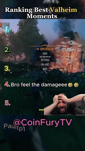 Ranking Best Valheim Moments#gaming