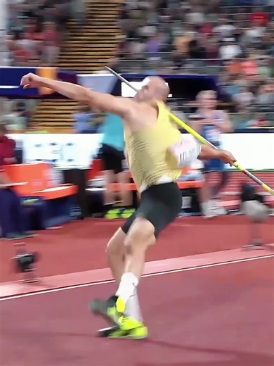 Powerful Javelin Throw Creates Smoke Effect