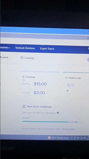 course hero tutor updated dashboard + pending earnings 👏