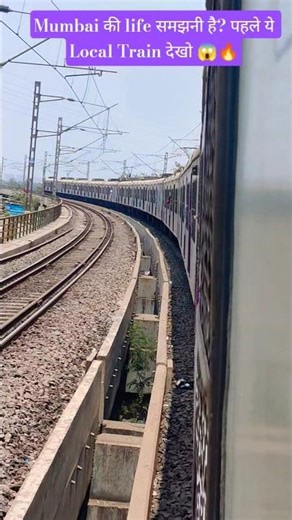 Mumbai Local Train 🚆 Full Speed Rush Hour 😱 India’s Lifeline 🔥