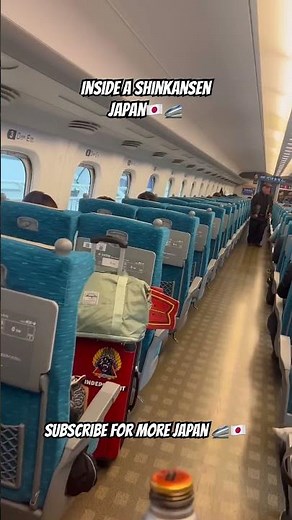 Inside a bullet train (Shinkansen) in Japan 🇯🇵🚄